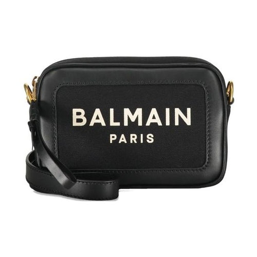 Balmain Black Cotton Shoulder Bag