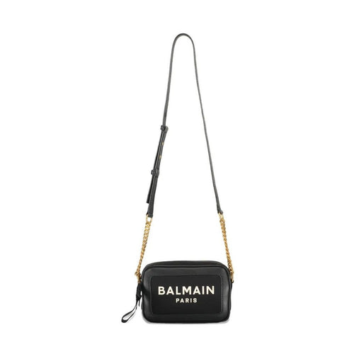 Balmain Black Cotton Shoulder Bag