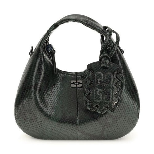 Ganni Black Recycled Polyester Handbag