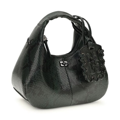 Ganni Black Recycled Polyester Handbag