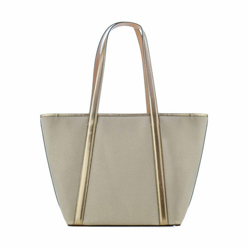 Michael Kors Gold Canvas Tote Bag