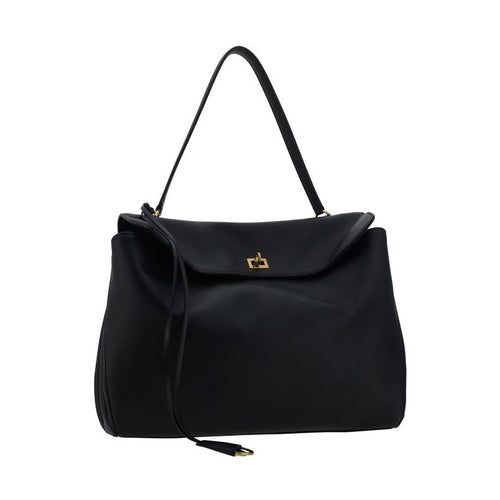 Balenciaga Black Calf Leather Bos Taurus Shoulder Bag