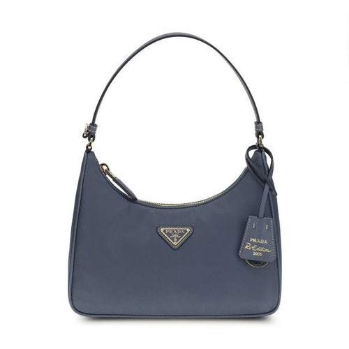 Prada Blue Recycled Polyamide Shoulder Bag