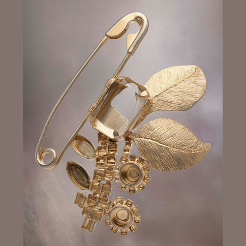 Maison Margiela Gold Fibres Broch