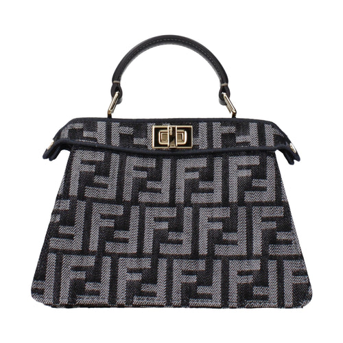 Fendi Black Fabric Handbag