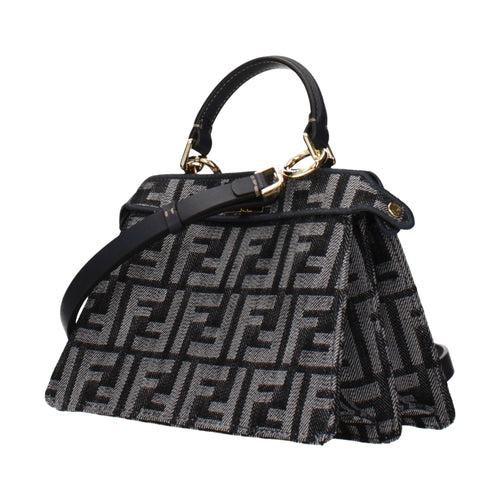 Fendi Black Fabric Handbag