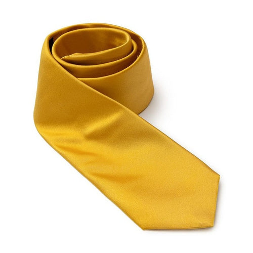 Dolce & Gabbana Gold Silk Tie