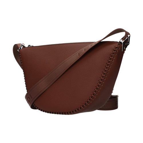 Fendi Brown Leather Crossbody Bag