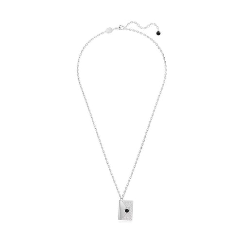 Swarovski Gray Stainless Steel Necklace