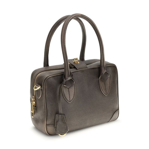 Golden Goose Brown Calf Leather Bos Taurus Shoulder Bag