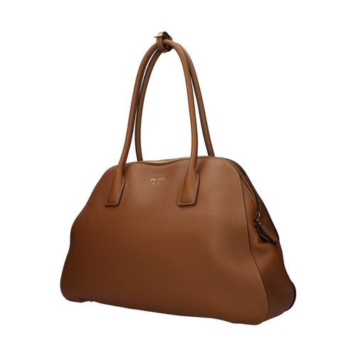 Prada Brown Leather Shoulder Bag