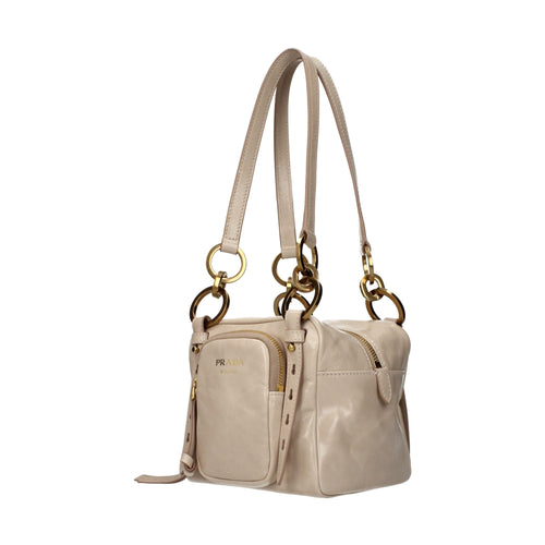 Prada Pink Leather Shoulder Bag