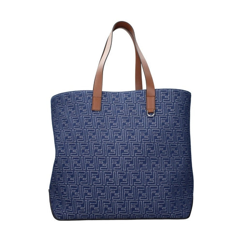 Fendi Blue Fabric Shoulder Bag