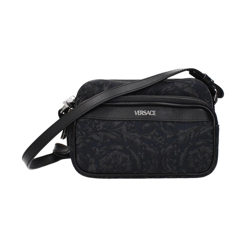 Versace Black Fabric Crossbody Bag