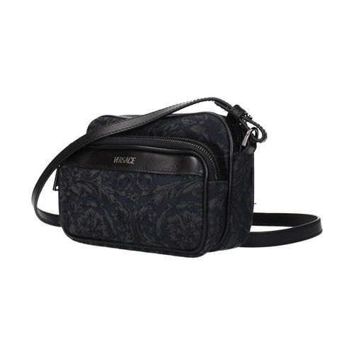 Versace Black Fabric Crossbody Bag