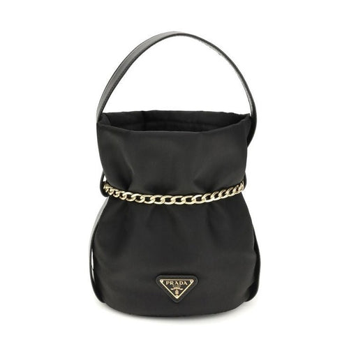 Prada Black Recycled Polyamide Backet Bag