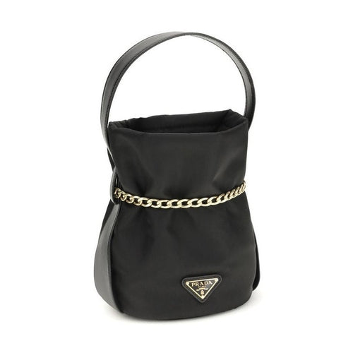 Prada Black Recycled Polyamide Backet Bag
