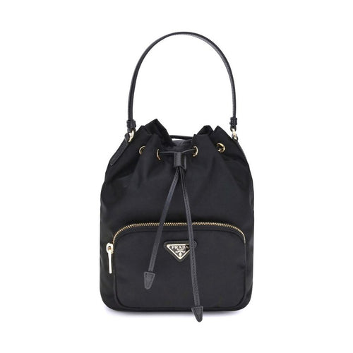 Prada Black Recycled Polyamide Backet Bag