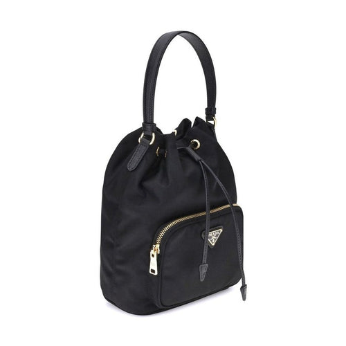 Prada Black Recycled Polyamide Backet Bag