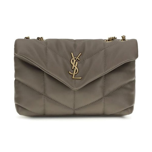 Saint Laurent Gray Lamb Ovis Aries Aries Shoulder Bag