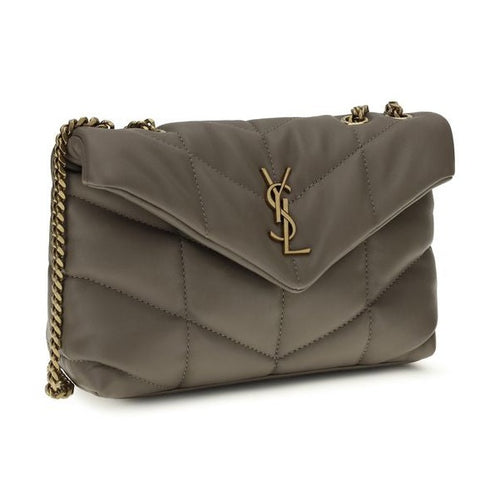 Saint Laurent Gray Lamb Ovis Aries Aries Shoulder Bag