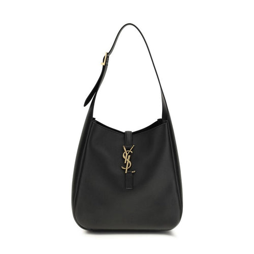 Saint Laurent Black Calf Leather Bos Taurus Shoulder Bag