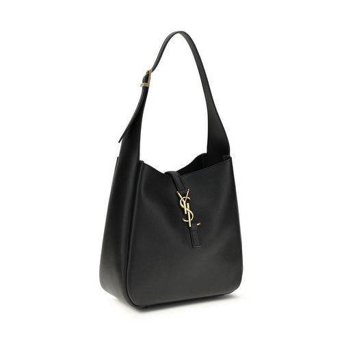 Saint Laurent Black Calf Leather Bos Taurus Shoulder Bag