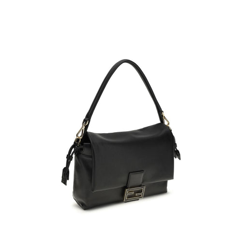 Fendi Black Calf Leather Bos Taurus Shoulder Bag