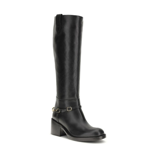 Chloé Black Calf Leather Bos Taurus Lace-Up Boots
