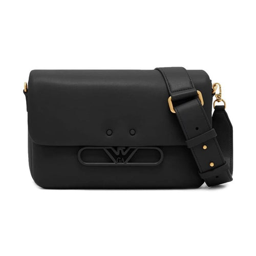 Emporio Armani Black Bovine Leather Crossbody Bag