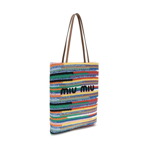 Miu Miu Multicolor Cotton Shoulder Bag