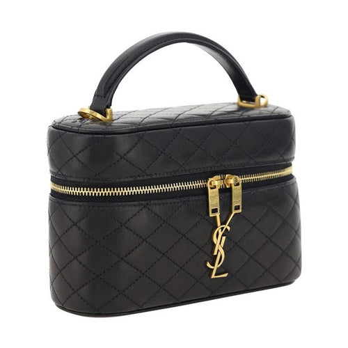 Saint Laurent Black Calf Leather Bos Taurus Handbag
