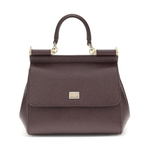 Dolce & Gabbana Brown Calf Leather Bos Taurus Shoulder Bag