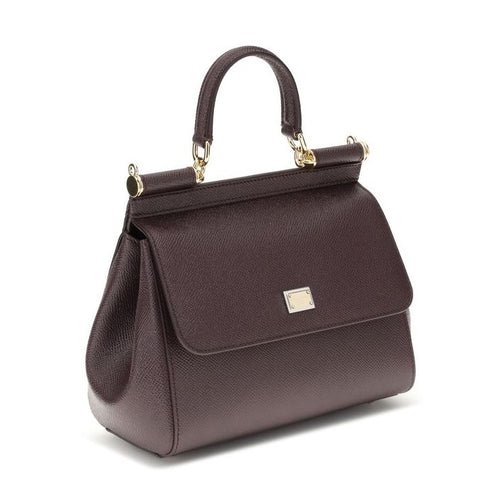 Dolce & Gabbana Brown Calf Leather Bos Taurus Shoulder Bag