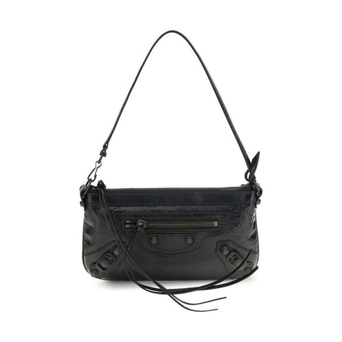 Balenciaga Black Lamb Ovis Aries Aries Shoulder Bag