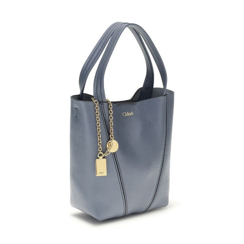 Chloé Blue Calf Leather Bos Taurus Shoulder Bag