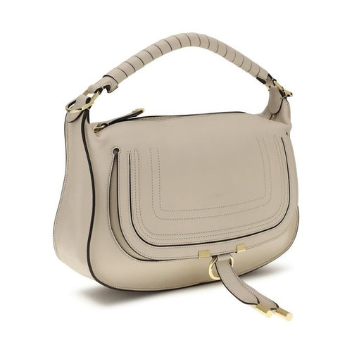 Chloé Beige Calf Leather Bos Taurus Shoulder Bag