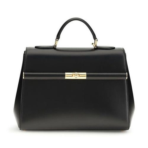 Dolce & Gabbana Black Calf Leather Bos Taurus Shoulder Bag