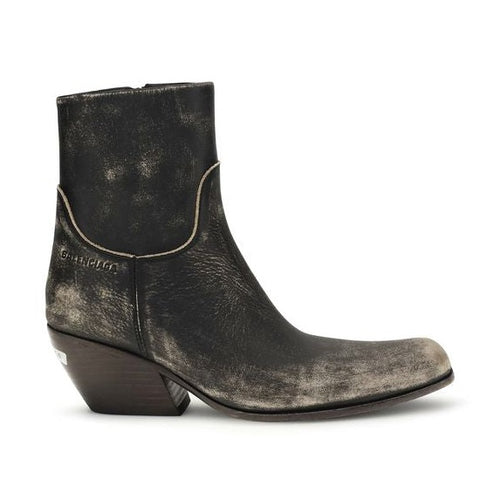 Balenciaga Black Calf Leather Bos Taurus Ankle Boots