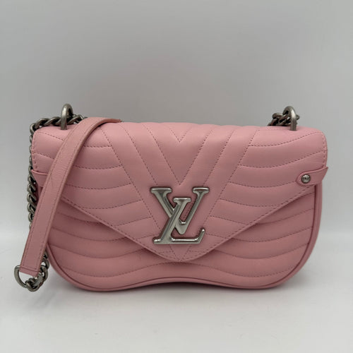 Louis Vuitton LOUIS VUITTON NEW WAVE Rosa MM Leather Handbag