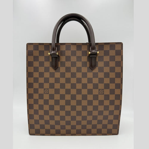 Louis Vuitton LOUIS VUITTON SAC PLAT PARIS PM Damier Ebene Handbag