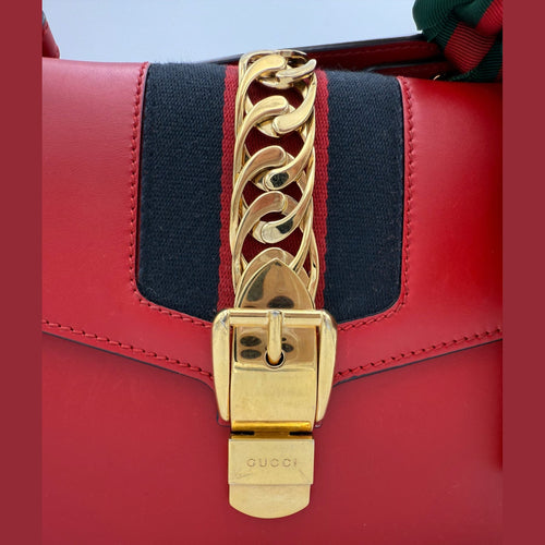 Gucci GUCCI SYLVIE Red Handbag