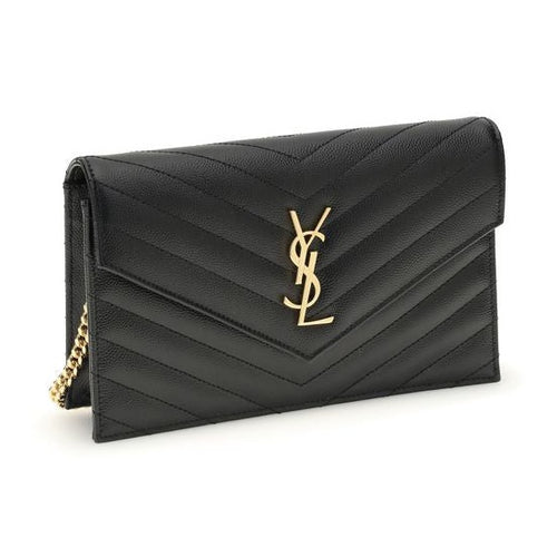 Saint Laurent Black Calf Leather Bos Taurus Shoulder Bag