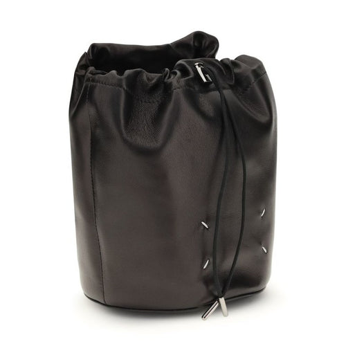 Maison Margiela Black Calf Leather Bos Taurus Shoulder Bag