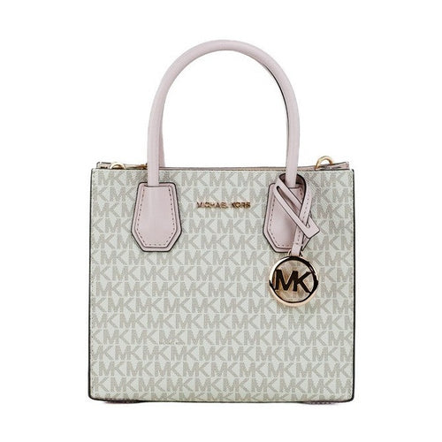 Michael Kors MICHAEL KORS Mercer 35S1GM9M2B Medium Logo And Leather Accordion Crossbody Bag In Powder Blush Multi