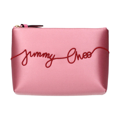 Jimmy Choo Pink Satin Clutch Bag