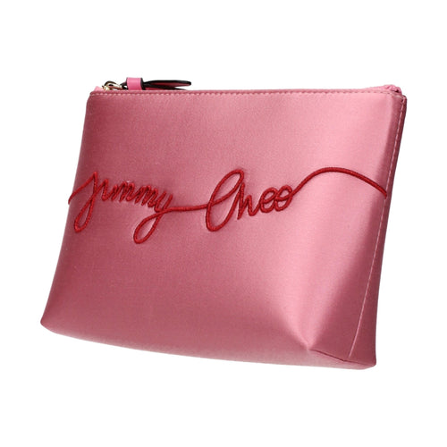 Jimmy Choo Pink Satin Clutch Bag