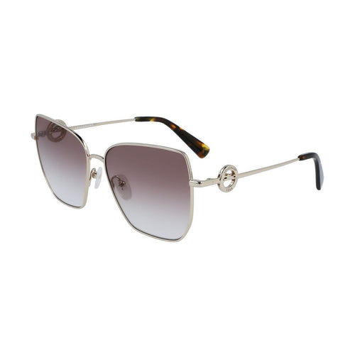 Longchamp Gold Metal Sunglasses