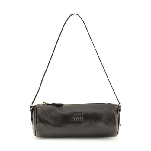 Miu Miu Brown Lamb Leather Shoulder Bag