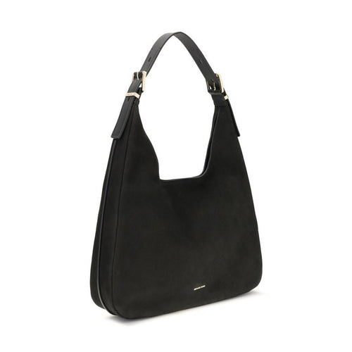 Michael Kors Black Calf Leather Bos Taurus Shoulder Bag